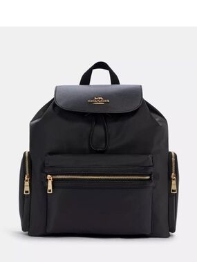Coach | Bags | Coach Black Leather Backpack With Turn Lock And Flap Closure Green Interior | Poshmark Coach | Bags | Coach Black Leather Backpack With Turn Lock And Flap Closure Green Interior | Poshmark